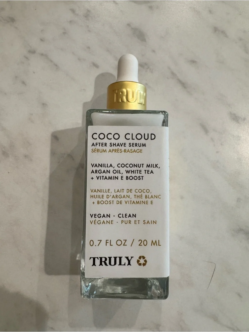 TRULY Coco Cloud After Shave Serum - White & Gold